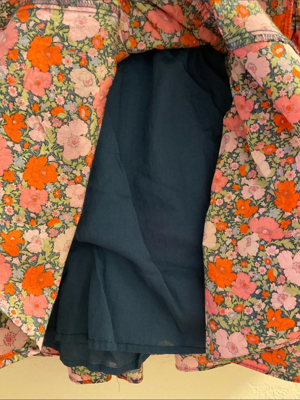J. Crew 100% Cotton Liberty Floral Lined Pull-on Mini Skirt in Pink & Red